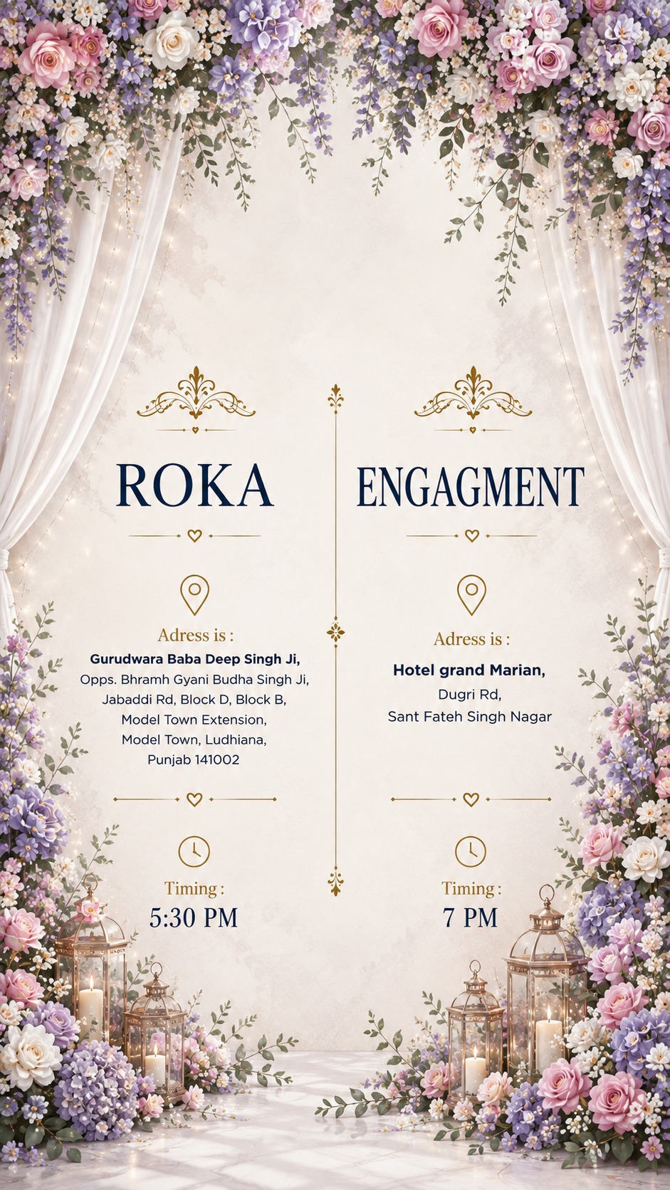 16 August 2026 - Sunday - Hosted by Nagpal & Dhir Families